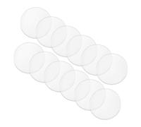 NOLITOY Ventosas Transparentes para Mesa De Cristal 25mm x 3mm, Almohadillas Amortiguadoras De Plástico PP, Topes Protectores para Muebles, 12 Unidades, Protección Antideslizante para Hogar y Oficina