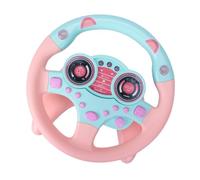 NOLITOY Volante de Simulación Base, Juguete Educativo Rosa para Ñiño, Desarrollo Motriz y Cognitivo, Juguete de Volante Infantil Seguro y Duradero, Adecuado para Juegos y Aprendizaje