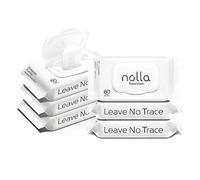 Nolla Toallitas desechables, 100% a base de plantas, sin plástico y biodegradables, para adultos y niños, sin perfume + aloe calmante y vitamina E, 360 unidades (6 paquetes de 60)