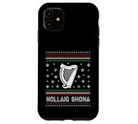 Nollaig Shona - Suéter Feo de Arpa gaélico irlandés Feliz Navidad Carcasa para iPhone 11