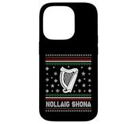 Nollaig Shona - Suéter Feo de Arpa gaélico irlandés Feliz Navidad Carcasa para iPhone 14 Pro