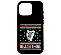 Nollaig Shona - Suéter Feo de Arpa gaélico irlandés Feliz Navidad Carcasa para iPhone 16 Pro
