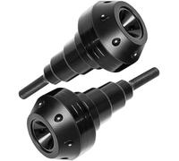 NOLLAM Moto Protección Anticaída para Suzuki GSR GSR 750 GSR600 GSR400 GSR750,Aluminio Topes Antichoque Almohadillas Deslizadores contra Choques Caídas Protector Barra Protectora,Black