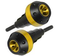 NOLLAM Moto Protección Anticaída para Suzuki GSX S750 GSX S 750 GSXS750,Aluminio Topes Antichoque Almohadillas Deslizadores contra Choques Caídas Protector Barra Protectora,Gold