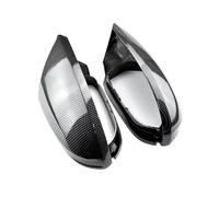 NOLONGNRDX Carcasa De Retrovisor Para A&udi A6 S6 C7 (2013-2018) Cubierta del Espejo Ala Lateral Puerta(Carbon Look black)