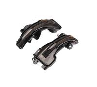 NOLONGNRDX Espejo Retrovisor Exterior Indicador Para Honda XR-V/HR-V Vezel 2015-2019 Para CR-V 2012-2018 Luz Indicadora Espejo Lateral Intermitente Dinámica(Smoked black)