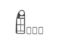 NOLONGNRDX Marco del reposabrazos Para B&MW Serie 5 E39 1998-2003 Interiores De Fibra Carbono Panel Botones Ventana Elevación Pegatinas Decorativas