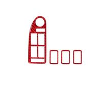 NOLONGNRDX Marco del reposabrazos Para B&MW Serie 5 E39 1998-2003 Interiores De Fibra Carbono Panel Botones Ventana Elevación Pegatinas Decorativas (B)