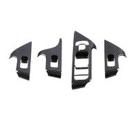 NOLONGNRDX Marco del reposabrazos Para M&ercedes B&enz B GLA GLB Clase W247 H247 X247 2020-2022 Panel Interruptor Elevación Ventana Coche Embellecedor (Carbon Fiber Color)