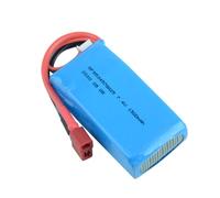 NOLOWY Baterías recargables 25C 2S 7.4V 1500mAh Baterías de litio con enchufe T para coche remoto Wltoys A959 A969 A979 K929-B