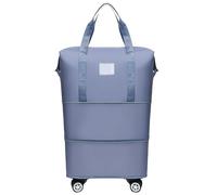 NOLOWY Bolsa de lona extensible con ruedas para viajes y deportes, con separación en seco y húmedo, resistente al agua, plegable, unisex