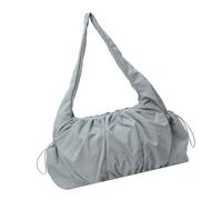 NOLOWY Bolso de hombro plisado de moda coreana para mujer, múltiples bolsillos, a la moda, color sólido, gran capacidad, de nailon en las axilas