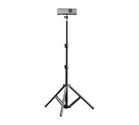 NOLOWY Soporte de trípode de aluminio ajustable para proyector cámara web e iluminación de estudio con rotación de 360 grados