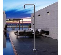 NOLUXA IMEX - Ducha Piscina Exterior Acero S.316 | Ducha Empotrada Suelo para Jardín, Piscina y Terraza | Grifería 1 vía (Agua Fría) con Rociador y Tratamiento Anticorrosión | Serie Utah