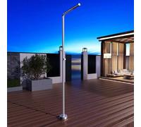 NOLUXA IMEX - Ducha Piscina Exterior Acero S.316 | Ducha Empotrada Suelo para Jardín, Piscina y Terraza | Grifería 1 vía (Agua Fría) con Rociador y Tratamiento Anticorrosión | Serie Texas
