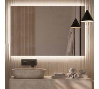 NOLUXA LEDIMEX - Espejo Retroiluminado Baño 80x80cm | Espejo Inteligente Cuadrado con Luz LED Fría 6500k | Espejo Cuarto de Baño con Luz Integrada sin Marco para Mueble | Serie Suecia