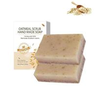 Nolvia Soap,Nolvia Natural Soaps for Better Skin,Organic Soap Bar for Face & Body,Handmade Oatmeal Soap,Sutiable for All Skin Types (2pcs)