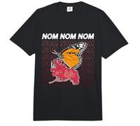 Nom Nom Nom Mariposas Oruga Entomólogos Milkweed Comfort Colors Adult Heavyweight T-Shirt