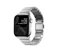 Nomad Correa de acero para Apple Watch, herrajes plateados, 41 mm, talla única, Acero inoxidable, No es una piedra preciosa