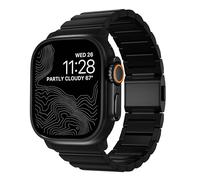 NOMAD Correa de reloj de titanio para Apple Watch 49/45/44/42 mm, color negro