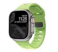 NOMAD Correa deportiva V2 | Unisex, Sport Loop Watch Band | Fluororubber, negro, 22 mm, 42/44/45/49 mm, resistente al agua, 44 mm x 22 mm, Goma de fluorocarbono