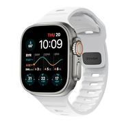 Nomad - Correa Deportiva Compatible con Apple Watch Series 8, 7, 6, SE y Todos los Modelos anteriores, Correa de Reloj Impermeable - 49/45/44/42 mm (Blanco)