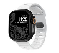 Nomad - Correa Deportiva Compatible con Apple Watch Series 8, 7, 6, SE y Todos los Modelos anteriores, Correa de Reloj Impermeable - 49/45/44/42 mm (Blanco)