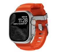 NOMAD Correa Deportiva Rocky Point Magma para Apple Watch: Correa Resistente De 46/49 Mm con Herrajes De Titanio Natural, Ideal para Hombres Y Mujeres.