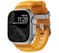 NOMAD Correa Deportiva Rocky Point Sol Yellow para Apple Watch (45/49 Mm) con Herrajes De Titanio Natural, Resistente Y Aventurera, Ideal para Hombres Y Mujeres.