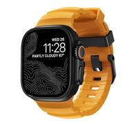 NOMAD Correa Deportiva Rocky Point Sol Yellow para Apple Watch (45/49 Mm) con Herrajes De Titanio Negro, Resistente Y Aventurera, Ideal para Hombres Y Mujeres.