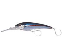 Nomad Design DTX Minnow 200 Heavy Duty con sistema patentado de autotune - Acción de natación de pez cebo envejecido, ojal de vientre Hydrospeed para un arrastre más rápido, cebo rojo BKK