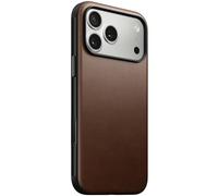 Nomad Funda de Cuero Moderna marrón Compatible con iPhone 17 Pro MAX, Funda de Cuero Compatible con Magsafe para iPhone 17 Pro MAX