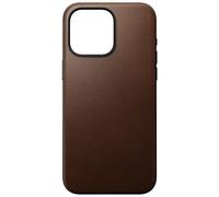Nomad Funda de cuero moderna para iPhone 15 Pro Max, Marrón Oscuro