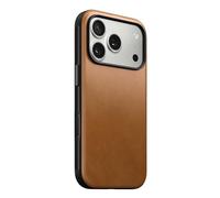 Nomad Funda de Piel Moderna Color marrón inglés Compatible con iPhone 17 Pro de Piel Compatible con Magsafe para iPhone 17 Pro