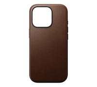 NOMAD - Funda de piel moderna - iPhone 16 Pro | Cuero marrón