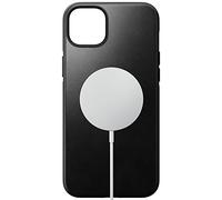 Nomad Funda de piel moderna para iPhone 14 Plus, piel Horween con bordes elevados de 360°, protección contra caídas de 10 pies, carga inalámbrica y segura (negro)