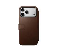NOMAD Funda de piel moderna para iPhone 18 Pro Max, color marrón