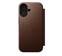 NOMAD Funda Flip Cover de Cuero iPhone 17 Marrón