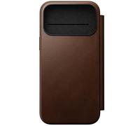 NOMAD Funda Flip Cover de Cuero iPhone 17 Pro MAX Marrón