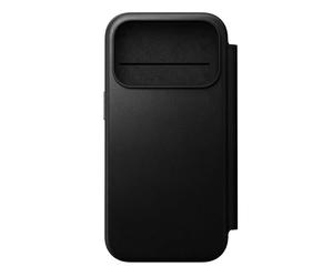 NOMAD Funda Flip Cover de Cuero iPhone 17 Pro Negra