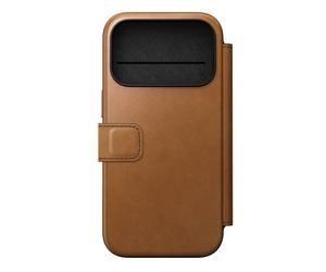 Nomad Funda Tipo Cartera/ Libro de Cuero Moderna iPhone 17 Pro English Tan - NM014179858