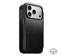 Nomad Modern Funda Folio de Piel Horween iPhone 18 Pro Negra - NM009100858