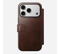 NOMAD Modern Horween - Funda de piel para iPhone 18 Pro, color marrón rústico