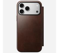 NOMAD Modern Horween - Funda de piel para iPhone 18 Pro Max, color marrón rústico