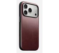 Nomad Funda de cuero Horween antichoque para iPhone 17 Pro, Burdeos