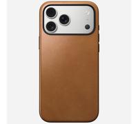 Nomad Funda de Piel Moderna Color marrón inglés Compatible con iPhone 17 Pro MAX de Piel Magsafe Charging