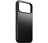 NOMAD Modern Leather Case | iPhone 18 Pro Max | Funda de policarbonato y piel auténtica de alta calidad | Compatible con MagSafe | Black Horween