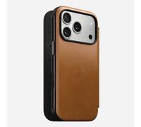 NOMAD Funda con Tapa Piel Marrón Claro iPhone 17 Pro
