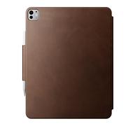 Nomad Modern Leather Folio | para iPad Pro | Funda de piel auténtica resistente con marco de fibra de vidrio | Compatible con iPad Pro 13 M4 (2024) | Marrón