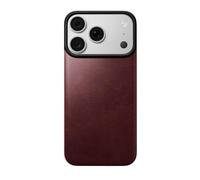 NOMAD Parte trasera magnética de cuero Horween para iPhone 18 Pro, color | Magsafe - Funda de piel magnética para iPhone 18 Pro, compatible con MagSafe, diseño ultrafino